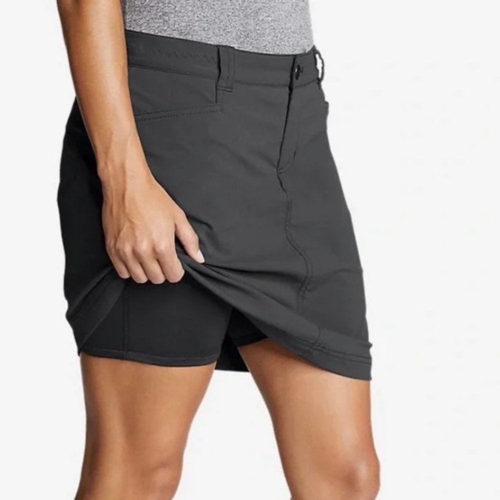 Eddie Bauer Adventurer 2.0 Gray Skort, 6